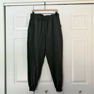 Lululemon Stretch Highrise Joggers, size 10.